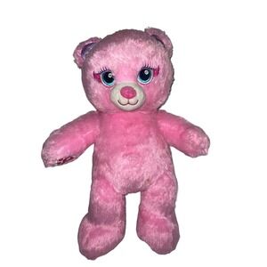 Build a Bear Pink Fairy Bear Beary Fairy Friends Plush with Purple Wings 16" BAB